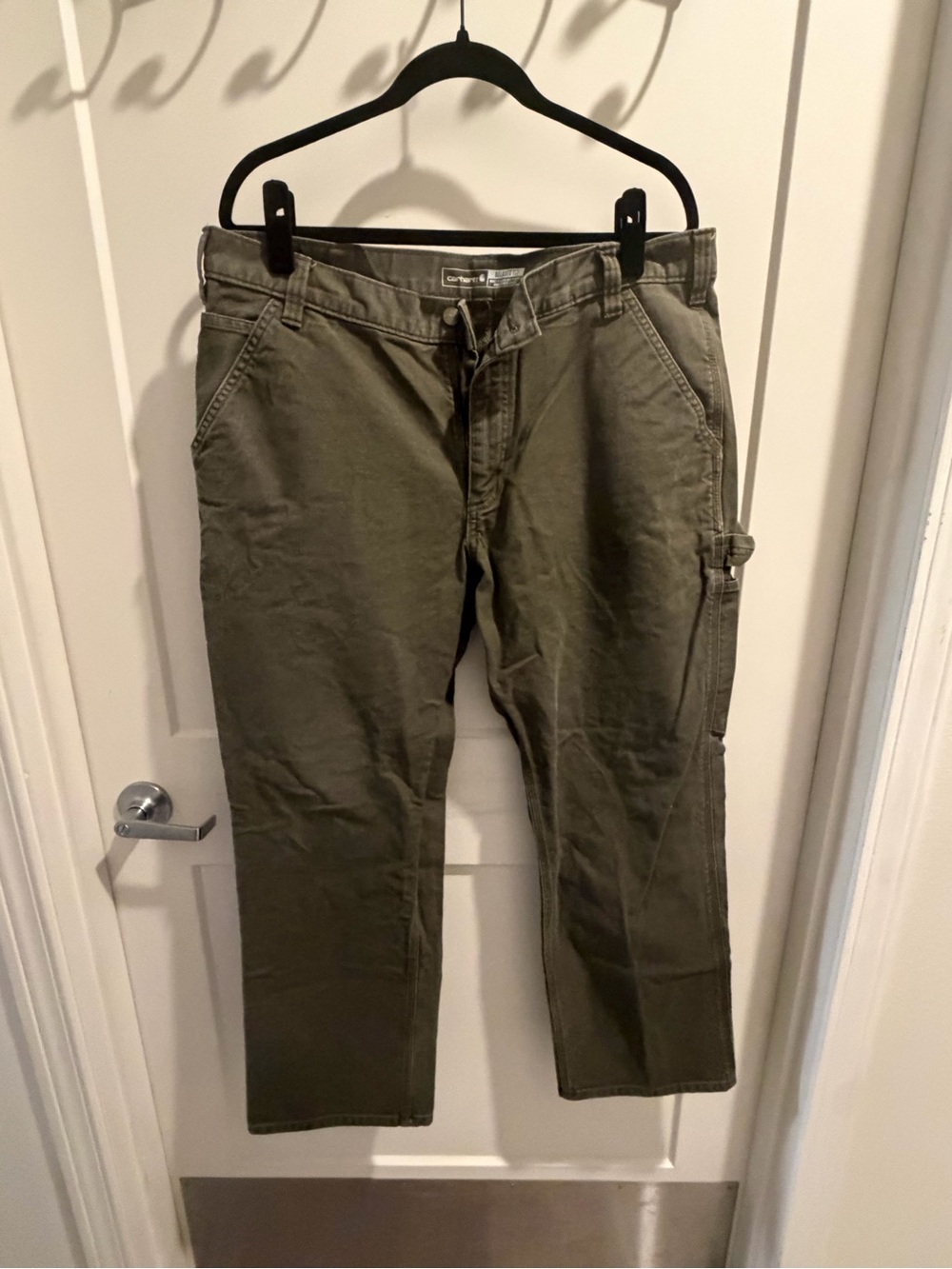 Carhartt Olive Green Cargo Pants - Workwear Style